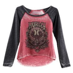 Hurley Dámské triko , Oceancare Raglan | WTSEU00009 | 120, mineral red | S