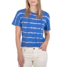 Hurley Dámské triko , Oceancare Palm Stripes | WTSEU00006 | 486 - DAZZLING BLUE | XS