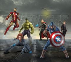 AG Design Dětský foto závěs MARVEL AVENGERS 180 x 160 cm