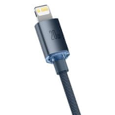 BASEUS Crystal Shine kabel USB-C / Lightning 20W 2m, černý