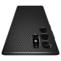 Spigen Liquid Air silikonový kryt na Samsung Galaxy S22 Ultra, černý