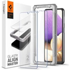 Spigen 2x Temperované sklo se speciálním instalátorem pro Samsung Galaxy A32 5G - Transparentní KP14859