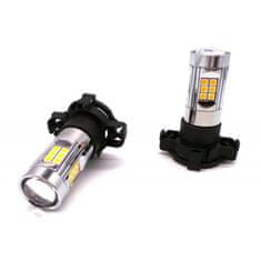 motoLEDy LED žárovka PY24W 12V CANBUS silná oranžová 1400lm