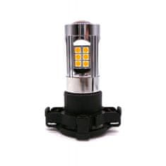 motoLEDy LED žárovka PY24W 12V CANBUS silná oranžová 1400lm