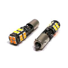 motoLEDy LED žárovka BAW9S, HY21W 12V canbus oranžová