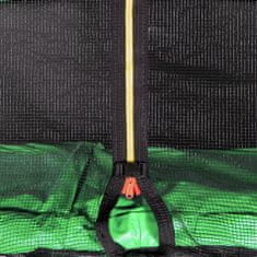 Aga Sport Pro Trampolína 430 cm Světle zelená + ochranná síť + žebřík + kapsa na obuv