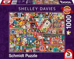 Schmidt Puzzle Vintage: Stolní hry 1000 dílků