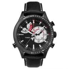 Timex Timex Intelligent Quartz Chrono Timer TW2P72600, s koženým řemínkem