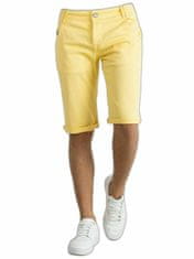 Kraftika Bavlněné šortky pánské žluté, velikost 29