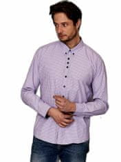 Kraftika Pánské fialové kostkované tričko plus velikost, velikost 4xl