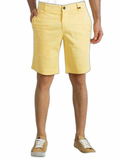 Kraftika Bavlněné pánské šortky žluté, velikost 33