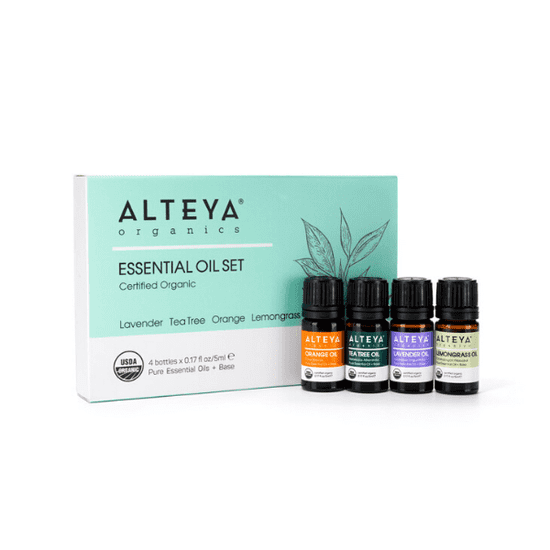 Alteya Organics Dárkový set esenciálních olejů Alteya Organics 4x5 ml