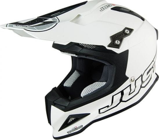 JUST 1 HELMETS Moto přilba JUST1 J12 solid bílá