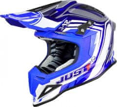 JUST 1 HELMETS Moto přilba JUST1 J12 FLAME modrá XL