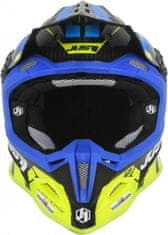 JUST 1 HELMETS Moto přilba JUST1 J12 VECTOR fluo žluto/modro/carbonová XL