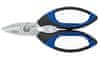 Nůžky na kabely rovné-pogum.rukojeť (černé/modré); Kretzer Solingen FINNY; mikrozoubky