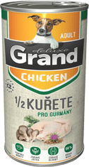 GRAND Deluxe 100% KUŘECÍ s 1/2 kuřete pro gurmány 1300g