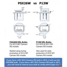 motoLEDy LED žárovka P13W 12V CANBUS bílá 500lm 