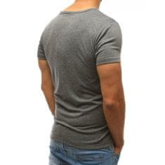 Dstreet Pánské tričko ELEGANT antracitové rx2576 M