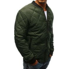 Dstreet Pánská STYLE bunda prošívaná bomber jacket zelená tx2216 M