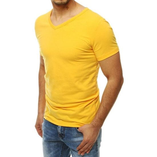Dstreet Pánské triko žluté RX4115 rx4115