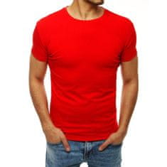 Dstreet Pánské triko bez potisku červené RX4189 rx4189 XXL