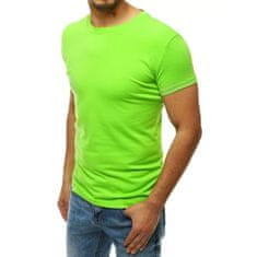 Dstreet Pánské triko bez potisku žluté RX4191 rx4191 XL