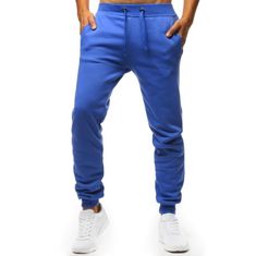 Dstreet Pánské modrá teplákové kalhoty ux2710 M