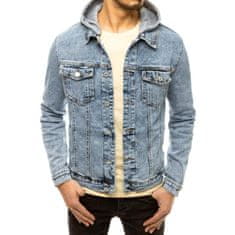 Dstreet Pánská džínová bunda s kapucí modrá tx3615 M