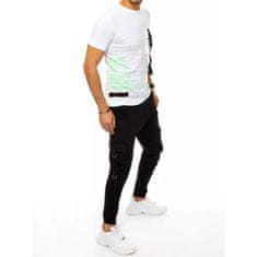 Dstreet Pánské souprava triko a joggery bílá ax0368 L