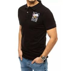 Dstreet Pánské tričko s potiskem černé CAP px0389 M
