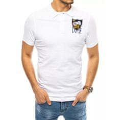 Dstreet Pánské tričko s potiskem bílé CAP px0392 L