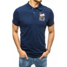 Dstreet Pánské tričko s potiskem modré CAP px0393 L