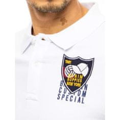 Dstreet Pánské tričko s potiskem bílé CAP px0392 L