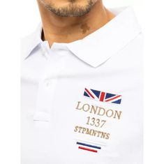 Dstreet Pánské tričko s potiskem bílé LONDON px0436 M