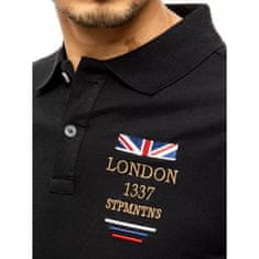 Dstreet Pánské tričko s potiskem černé LONDON px0437 M