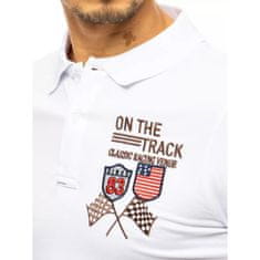 Dstreet Pánské tričko s potiskem bílé FLAGS px0452 XL