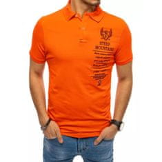 Dstreet Pánské tričko s potiskem oranžové STEEP px0479 XXL