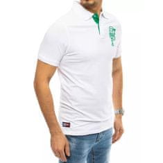 Dstreet Pánské tričko s límečkem bílé STP px0439 L