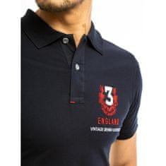 Dstreet Pánské tričko s límečkem černé NUMMER px0361 M