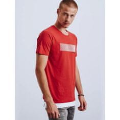 Dstreet Pánské tričko s potiskem červená rx4651 M