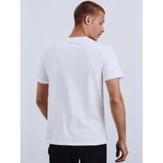 Dstreet Pánské tričko bílé THINK rx4628 XL