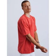 Dstreet Pánské tričko červené s kapsou rx4632 L