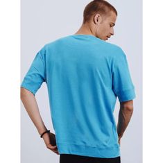 Dstreet Pánské tričko modré s kapsou rx4635 M