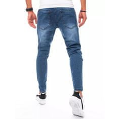 Dstreet Pánské džínsové jogger kalhoty tmavě modré YOUTH ux3295 s33