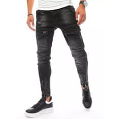 Dstreet Pánské jeans kalhoty s kapsami černé ux3289 s30