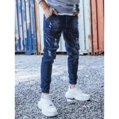 Dstreet Pánské jogger riflové kalhoty tmavě modré STREET ux3284 S