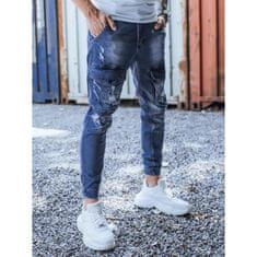 Dstreet Pánské jogger riflové kalhoty modré STREET ux3285 S