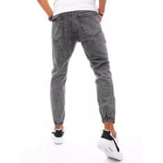 Dstreet Pánské riflové jogger kalhoty šedé ux3275 s34