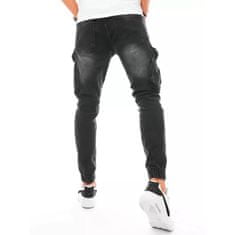 Dstreet Pánské bojové džíny černá ux3254 s33